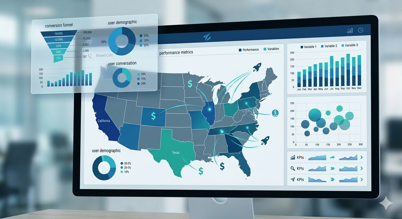call analytics dashboard for service businesses