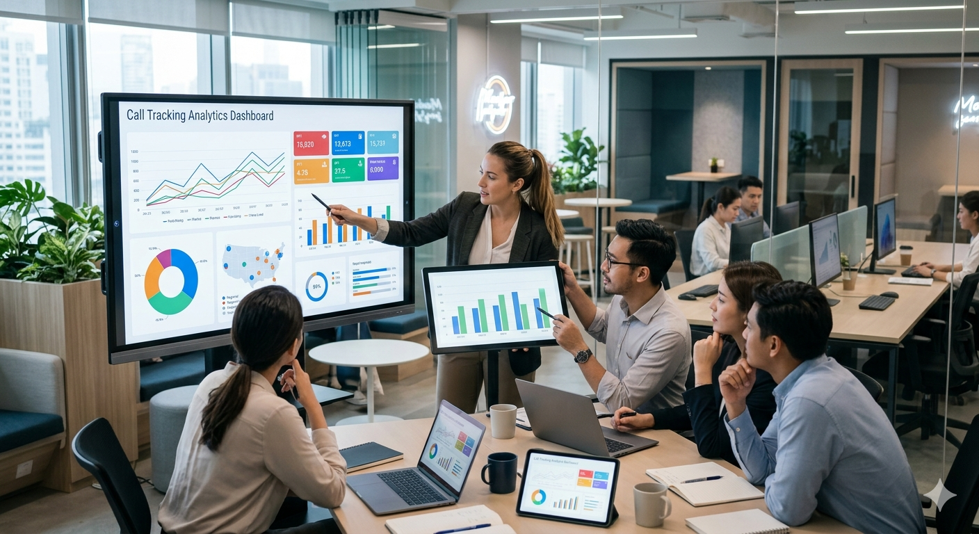 call tracking for marketing agencies dashboard